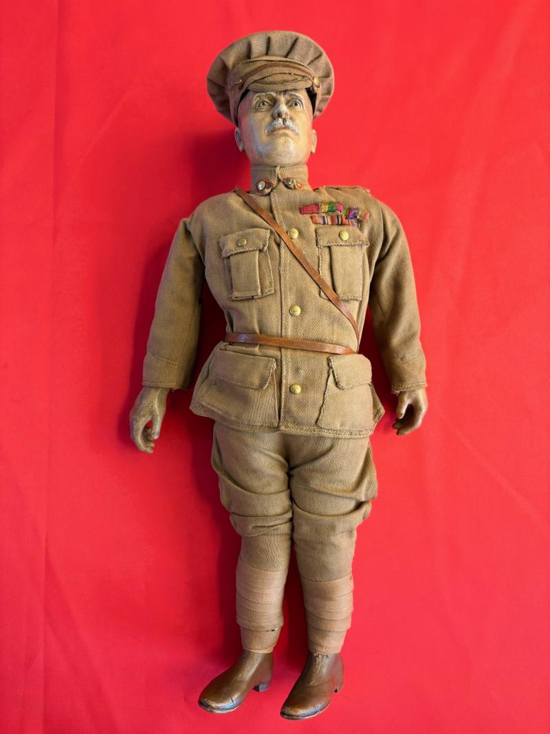 RARE HAMLEYS LORD KITCHENER PROPAGANDA TOY DOLL & BOX 1914-18. ADDITIONAL PHOTOS