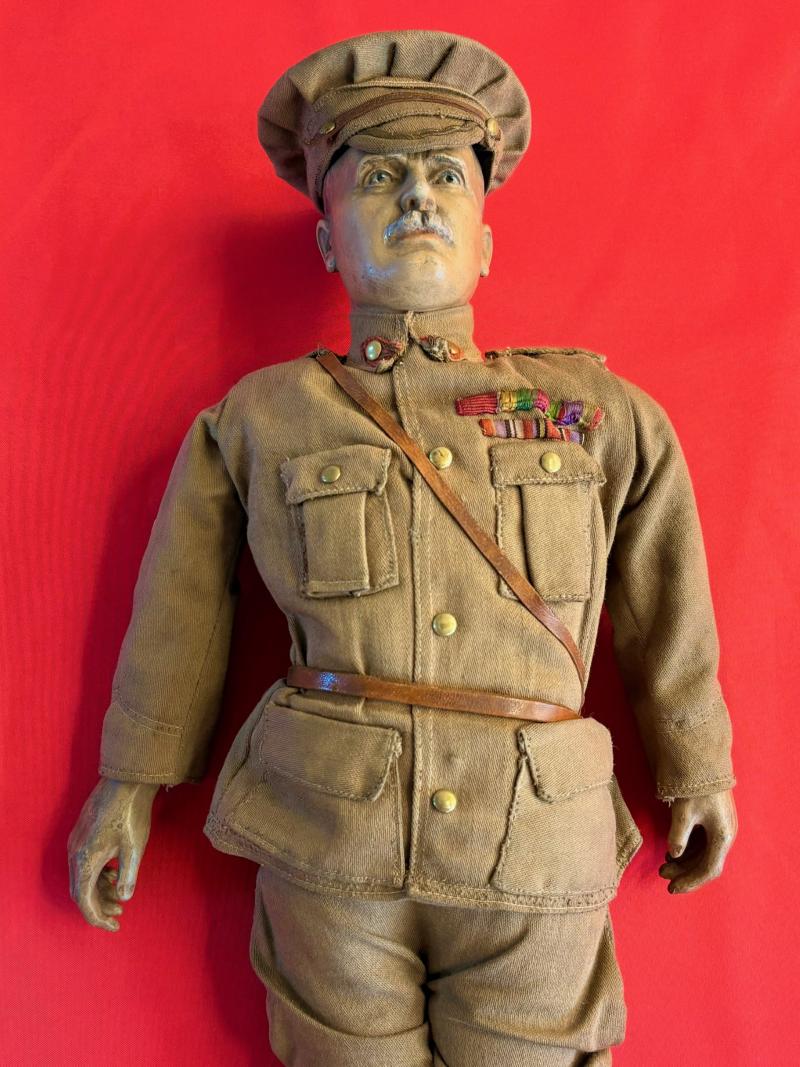 RARE HAMLEYS LORD KITCHENER PROPAGANDA TOY DOLL & BOX 1914-18.