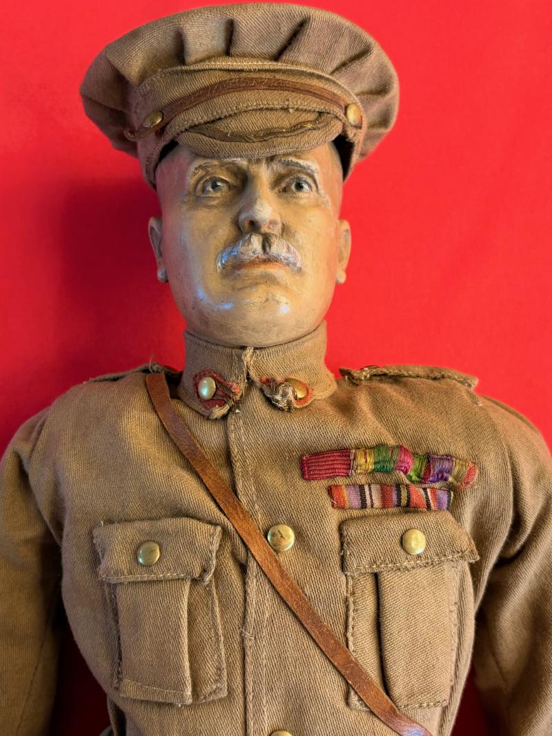 RARE HAMLEYS LORD KITCHENER PROPAGANDA TOY DOLL & BOX 1914-18.