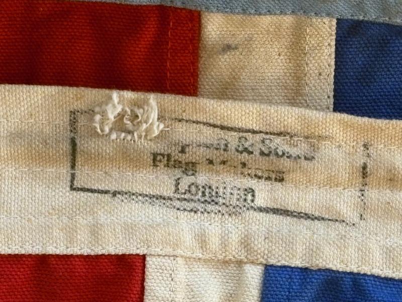 WW2 1940 dated fully stamped Authentic Panel Stitched British RAF Station Flag.