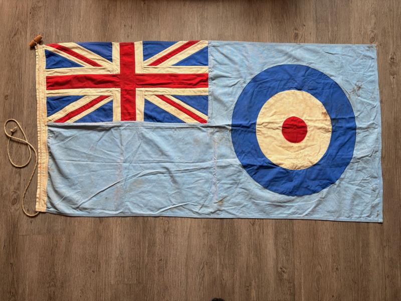 WW2 1940 dated fully stamped Authentic Panel Stitched British RAF Station Flag.