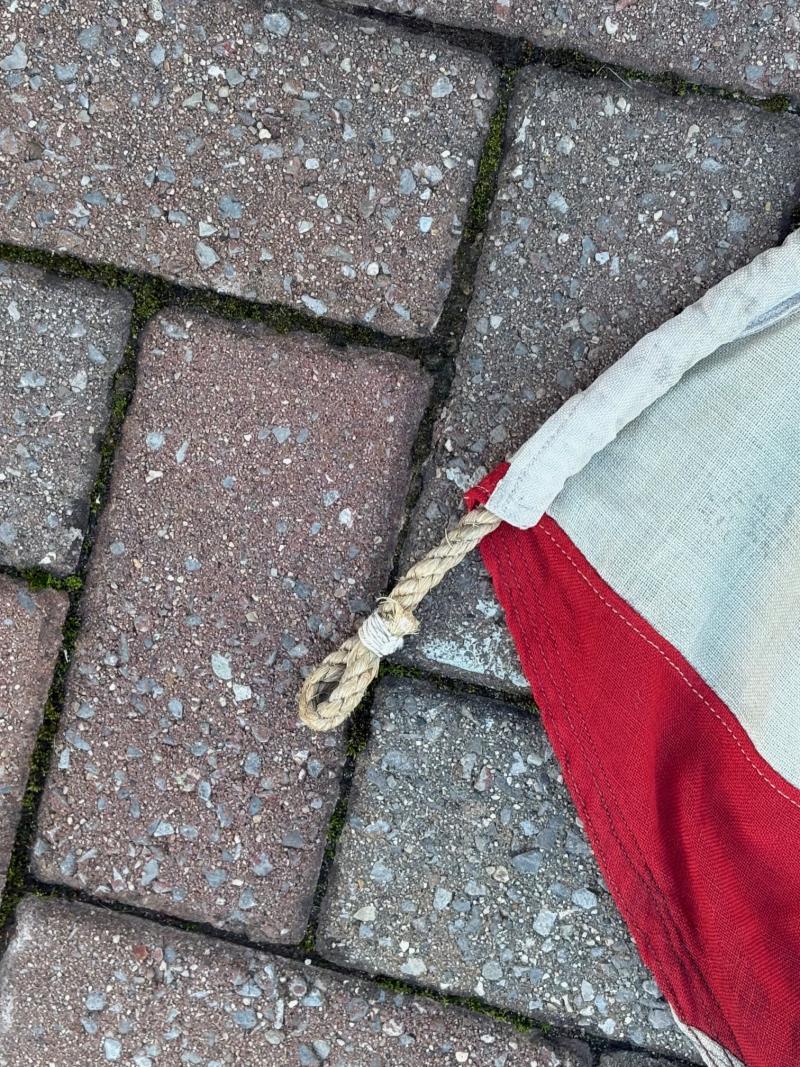 Rare WW1 1916 Exeter Patriotic Recruitment Panel Stitched British Union Jack Flag.   ADDITIONAL PHOTOS