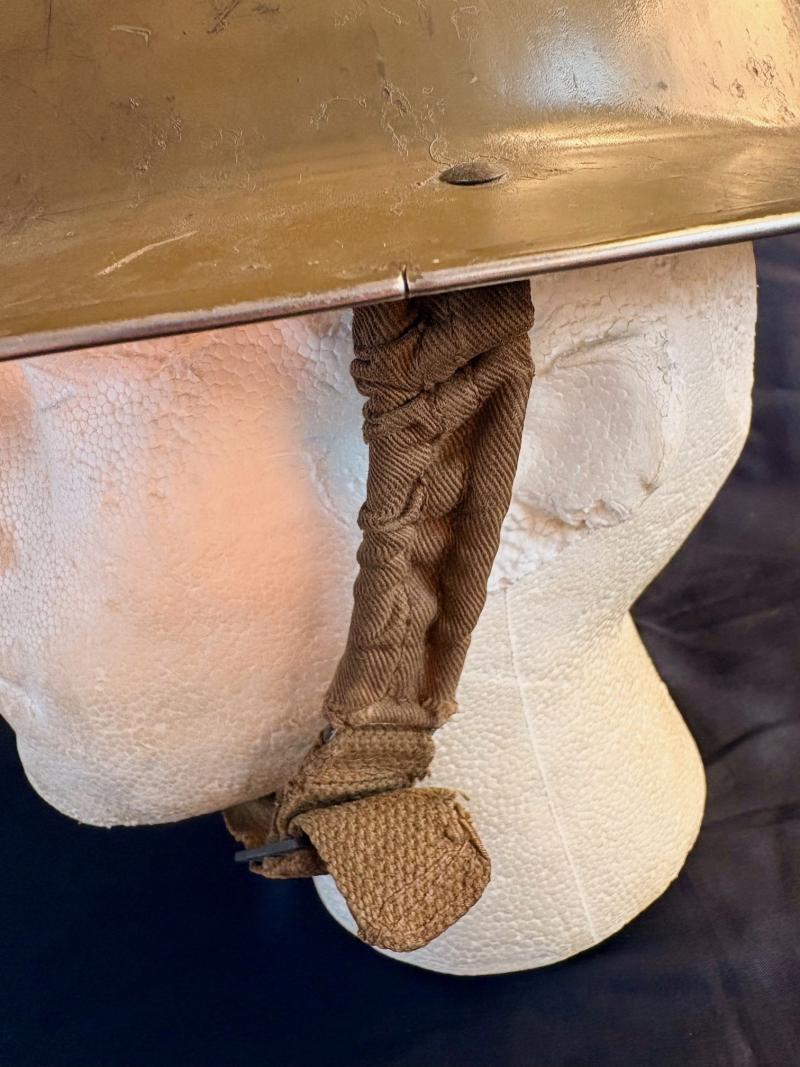 Incredible WW2 1939 British Army Dunkirk Battle of France Helmet Fully Stamped. ADDIDIONAL PHOTOS