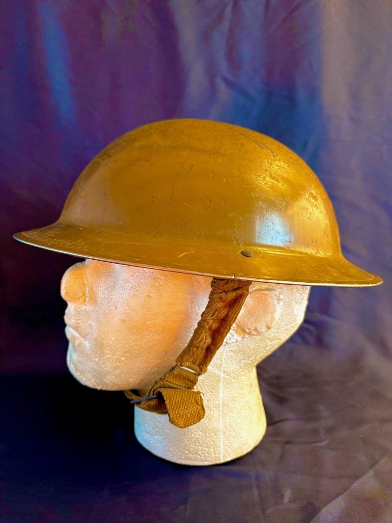 Incredible WW2 1939 British Army Dunkirk Battle of France Helmet Fully Stamped.